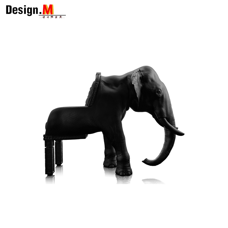 Design.M原创设计师家具elephant chair/大象椅 动物真皮创意座椅