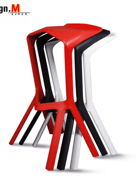 Design.M创意设计师家具 miura stool/鲨鱼嘴吧凳 吧台椅 高脚椅