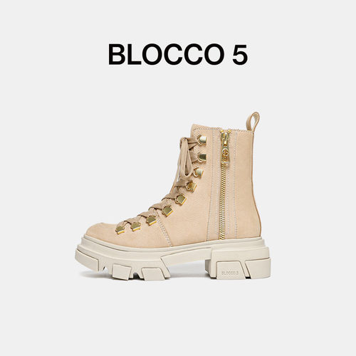 B5真皮短靴英伦风马丁靴