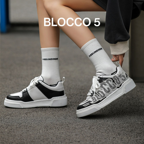BLOCCO5字母运动烫钻休闲板鞋