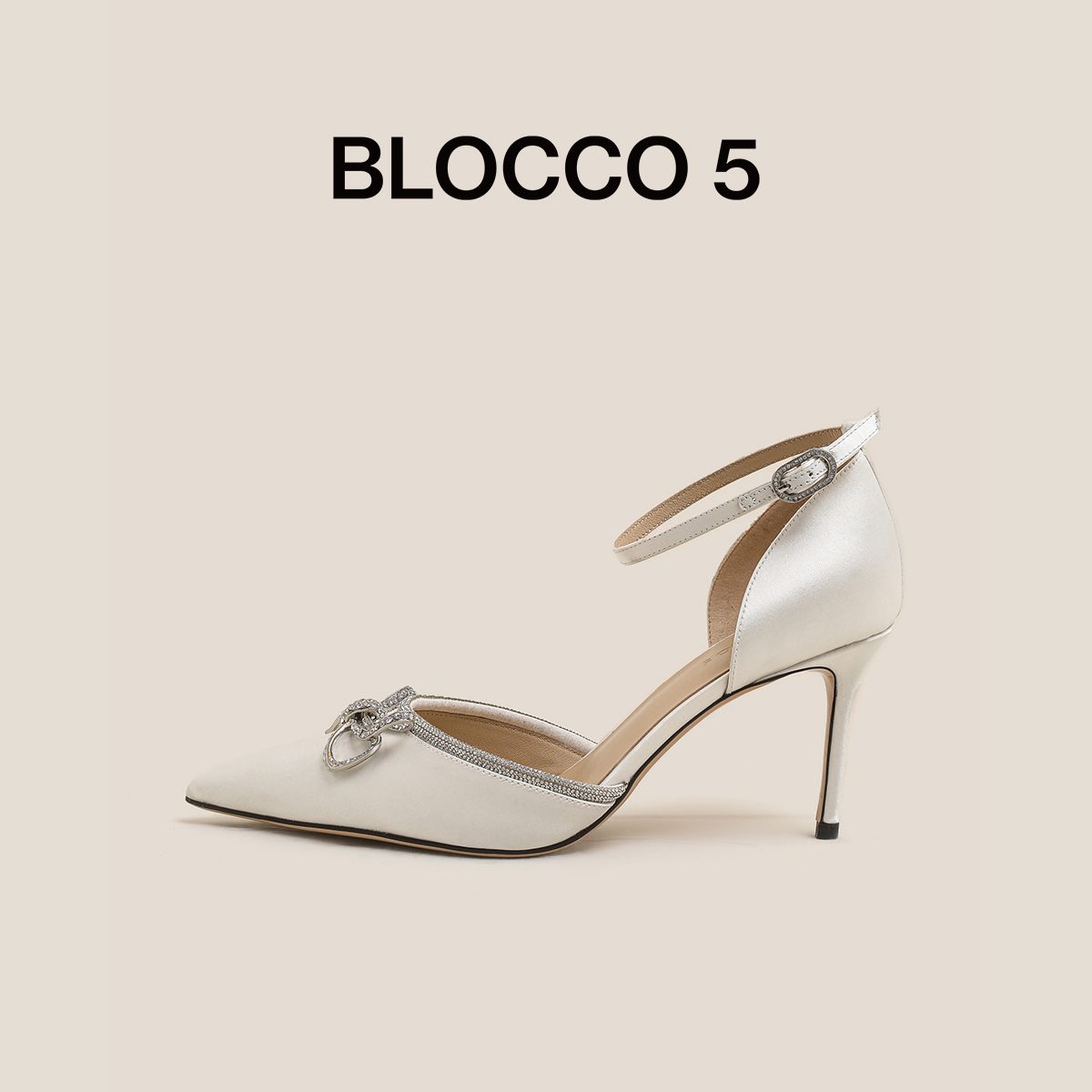 BLOCCO5女鞋2025年春夏新品简约时尚高跟鞋凉鞋商场同款
