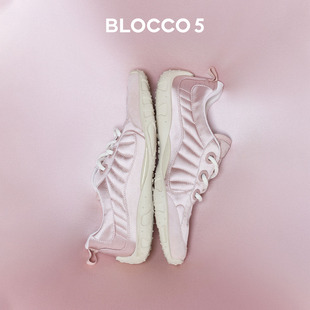 BLOCCO5轻叙系列PLUMPINK缎面芭蕾德训女鞋