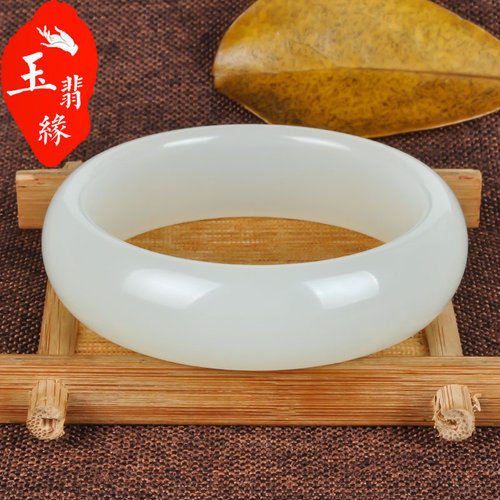 新疆和田白玉羊脂手镯5a级昆仑玉