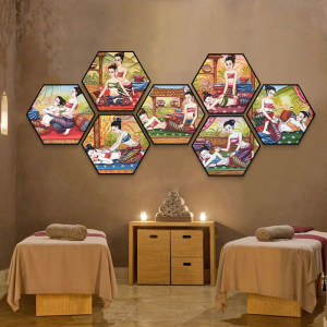 泰式装饰画壁画养生异域店按摩泰国馆东南亚挂画民族风情瑜伽SPA