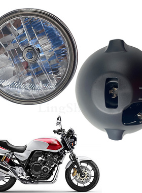 适用本田CB400 XJR VTEC 1 2 3 4代CB1300小黄蜂 75A 76A水晶大灯