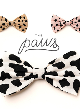 猫狗可爱领结 The Paws进口小清新巴厘岛手工全棉 宠物项圈装饰品