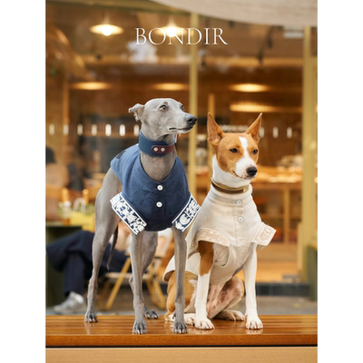 Bondir狗亚麻透气干爽狗衣服