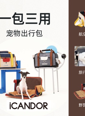 韩国iCANDOR轻便柔软透气iBAG宠物出行包可水洗折叠车载狗狗背包