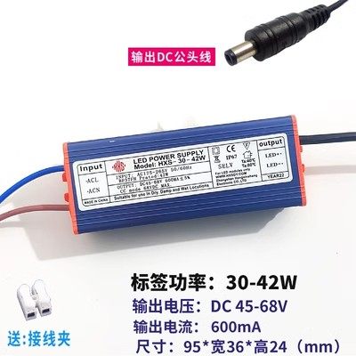 led驱动电源平板灯driver镇流器12W18W24W36W48W恒流防水适配器