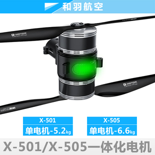 T-motor TM 501/505共轴双桨上下桨一体化电机座无刷动力系统FOC