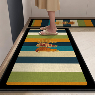 2025新款 厨房地垫防滑防油可擦免洗地毯垫高端防水吸油专用脚垫子