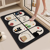 卫生间吸水地垫浴室防滑脚垫硅藻泥厕所门口垫子浴室柜洗手池地毯