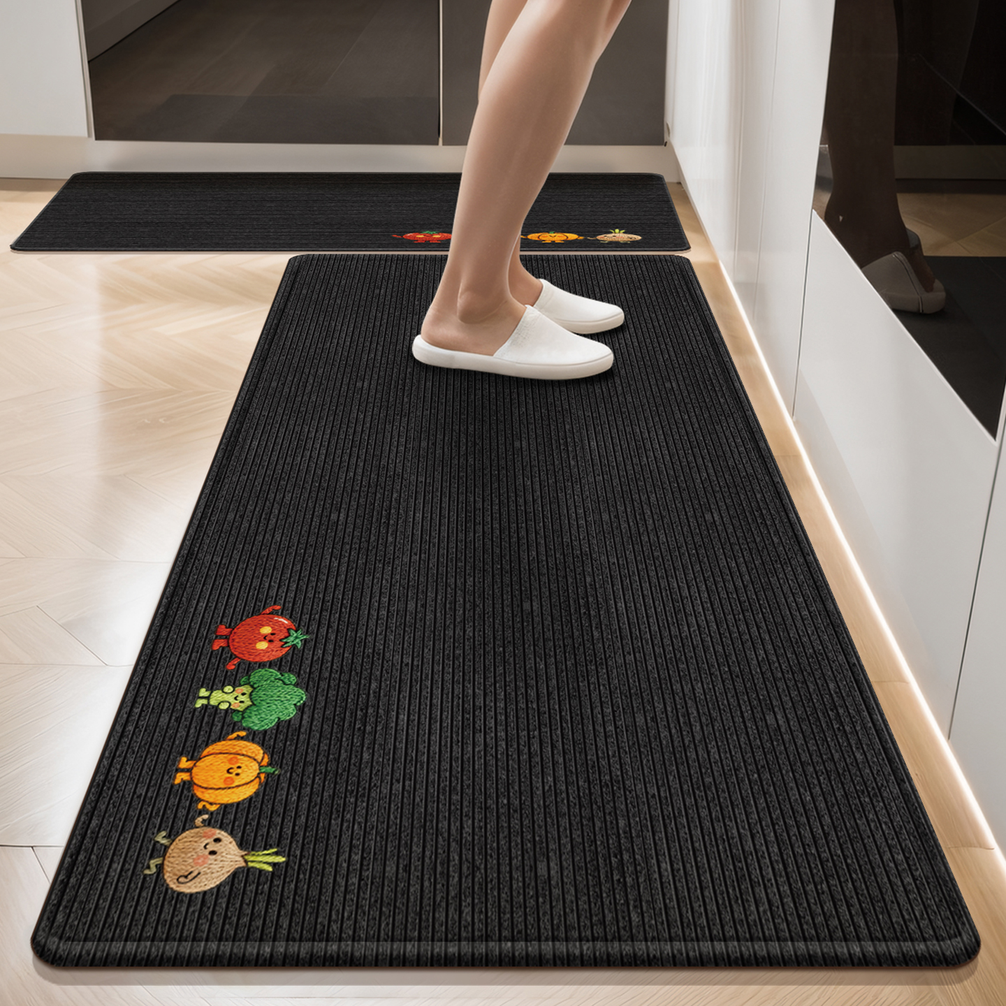 厨房地垫防滑防油可擦免洗吸水