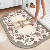 卫生间吸水地垫浴室防滑脚垫硅藻泥厕所门口脚踩垫卫浴速干地毯