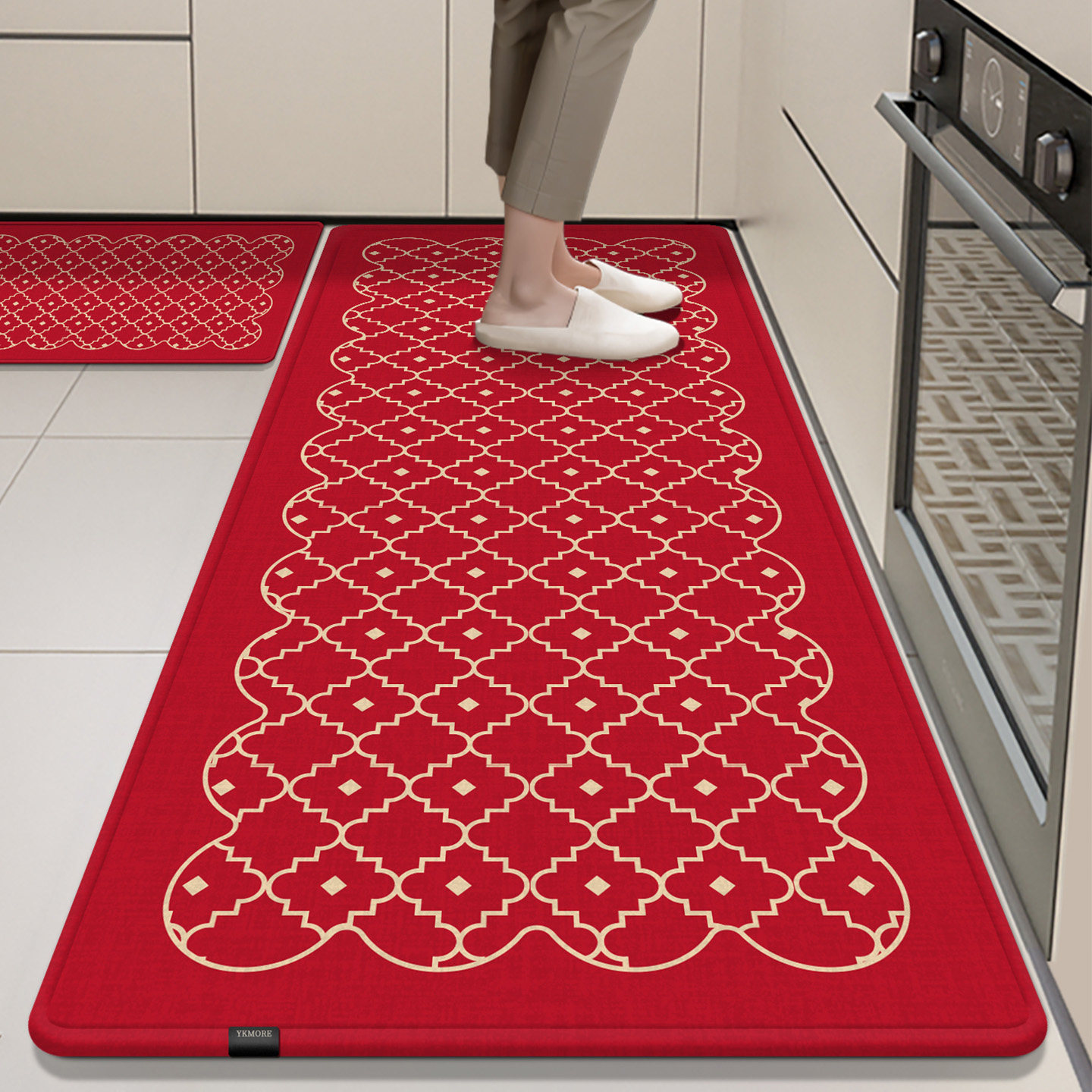 YKMORE厨房地垫防滑可擦免洗吸水吸油防水脚垫子2026新款家用地毯,居家布艺,厨房地垫,淘宝优惠券,粉丝福利购,淘宝优惠卷