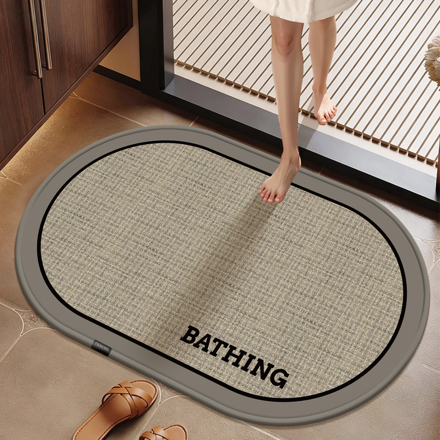 YKMORE卫生间吸水地垫浴室门口防滑脚垫洗手间洗漱台厕所吸水门垫,居家布艺,家用脚垫,淘宝优惠券,粉丝福利购,淘宝优惠卷