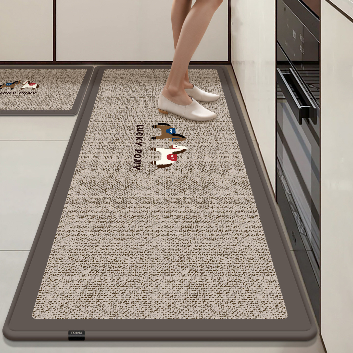 X厨房地垫YKMORE防滑防油可擦免洗地毯高端吸水专用脚垫2026新款,居家布艺,厨房地垫,淘宝优惠券,粉丝福利购,淘宝优惠卷
