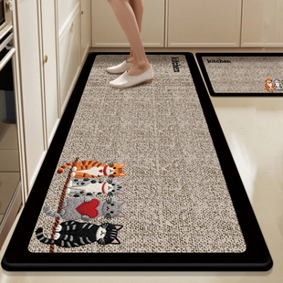 厨房地垫防滑防油可擦免洗吸水吸油防水脚垫2025新款 高端地毯垫子