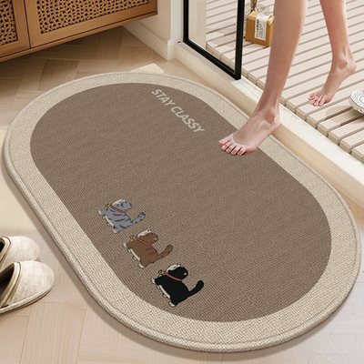 卫生间吸水地垫浴室防滑脚垫