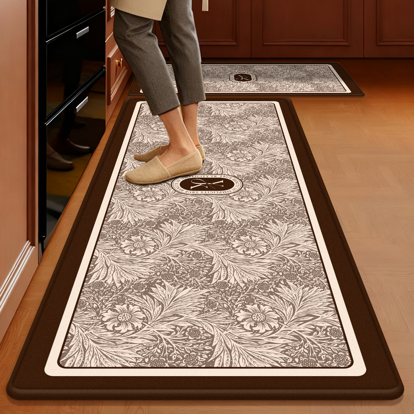 厨房防滑防油吸水免洗地垫