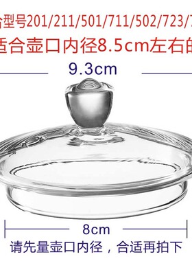 适配佰宝 205/201/723/211/501/711/502玻璃壶盖子通用玻璃盖配件