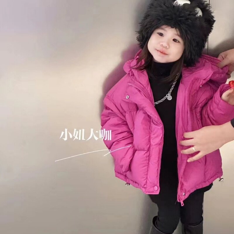 特价韩版品牌童装冬季新款90白鸭绒的羽绒服外套小童女孩上衣潮