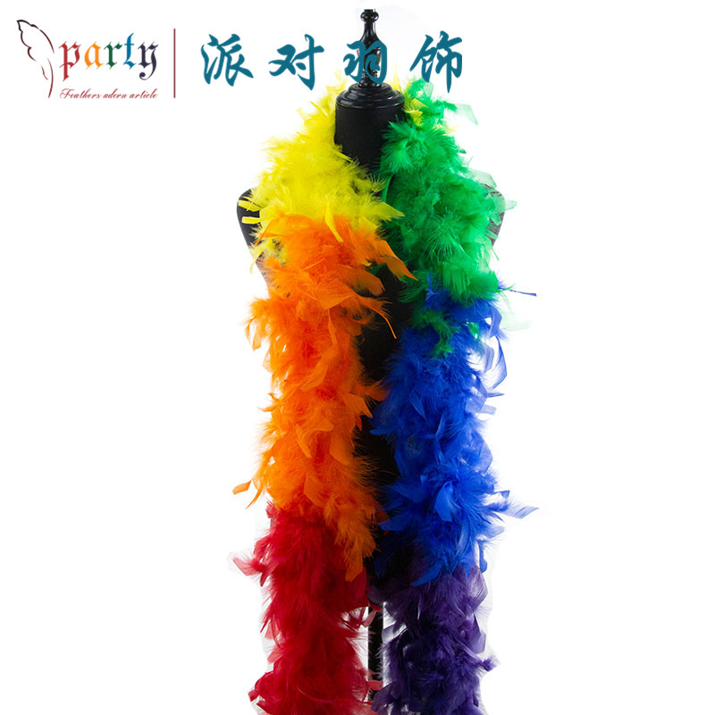 火鸡羽毛条演出服装鞋帽辅料婚庆