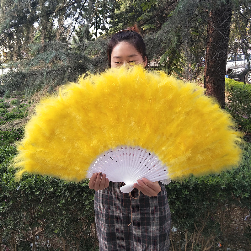 超大号扇子鸵鸟羽毛成人表演走秀