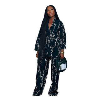 Big size fashion sports two-piece set fashion suit  Vestido