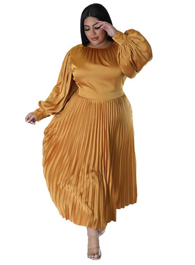 Summer dresses long sleeve plus size dress long skirt L-5XL
