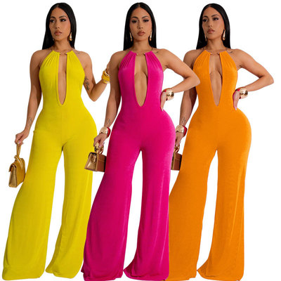 Siamese trousers Womens Jumpsuit Summer Sleeveless sexy 2021