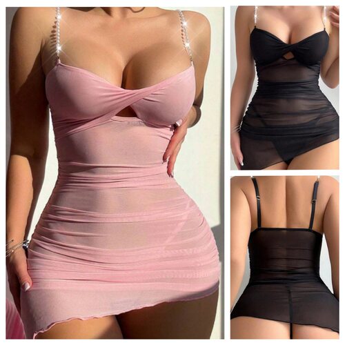 Sexy lingerie dress, mesh nightgown睡裙网纱连衣裙激情内衣