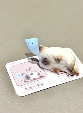 小红书同款正品猫猫pal情绪盲盒2025新款女孩可爱pal猫猫摆件礼物
