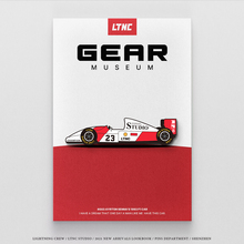 LTNC 原创复古赛车徽章 塞纳1993 F1金属胸针 车迷周边 红色战车