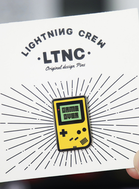 LTNC自制 原创复古游戏机徽章 GAMEBOY胸针 潮流 pins 书包饰品