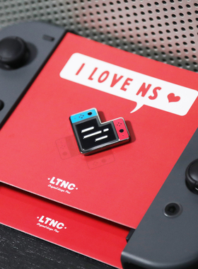 LTNC自制 原创 SWITCH NS 爱心游戏机胸针 可爱掌机百搭配饰 ins