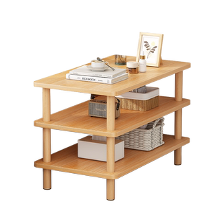 床边置物架客厅沙发边几角几阳台双层小茶几卧室角落小桌子床头柜