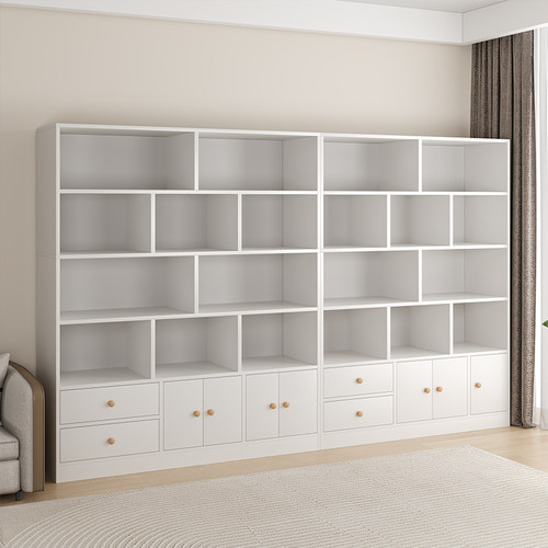 赛福书架置物架落地用书柜带门