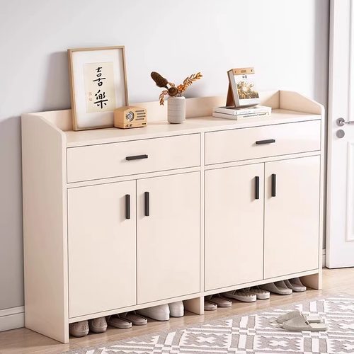 实木鞋柜客厅家用玄关门口防尘鞋架经济型宿舍收纳柜子储物置物架