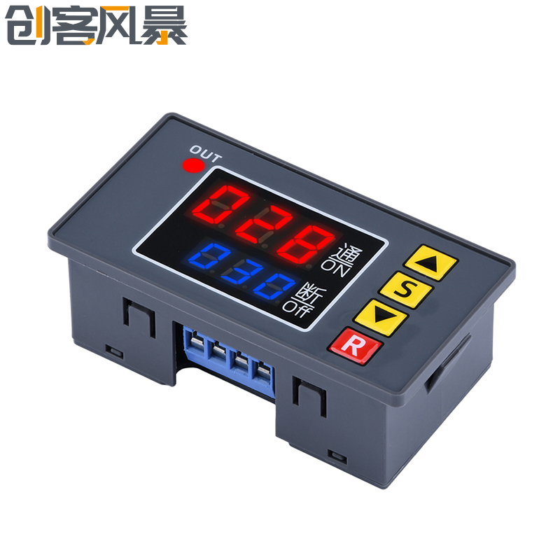 T3231 LED循环控制开关 延时继电器 可调数显定时模块12V24V220V
