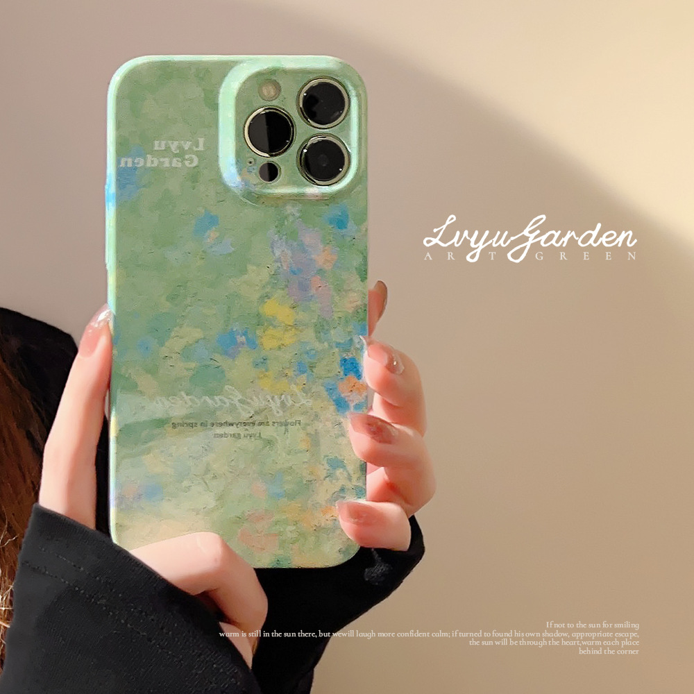 苹果油画菲林ins风手机壳保护套