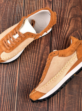 现货秒发visvim cantq22AW休闲鞋流苏复古跑鞋运动复古德训鞋男