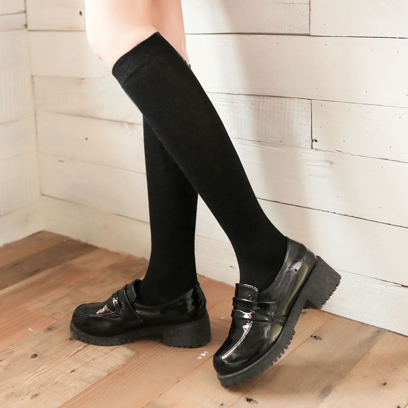 日系学院风jk高筒小腿袜记忆兔