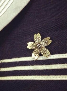 校服蝴蝶结配饰 日系高校 立体樱花徽章胸章胸针校章JK制服配饰