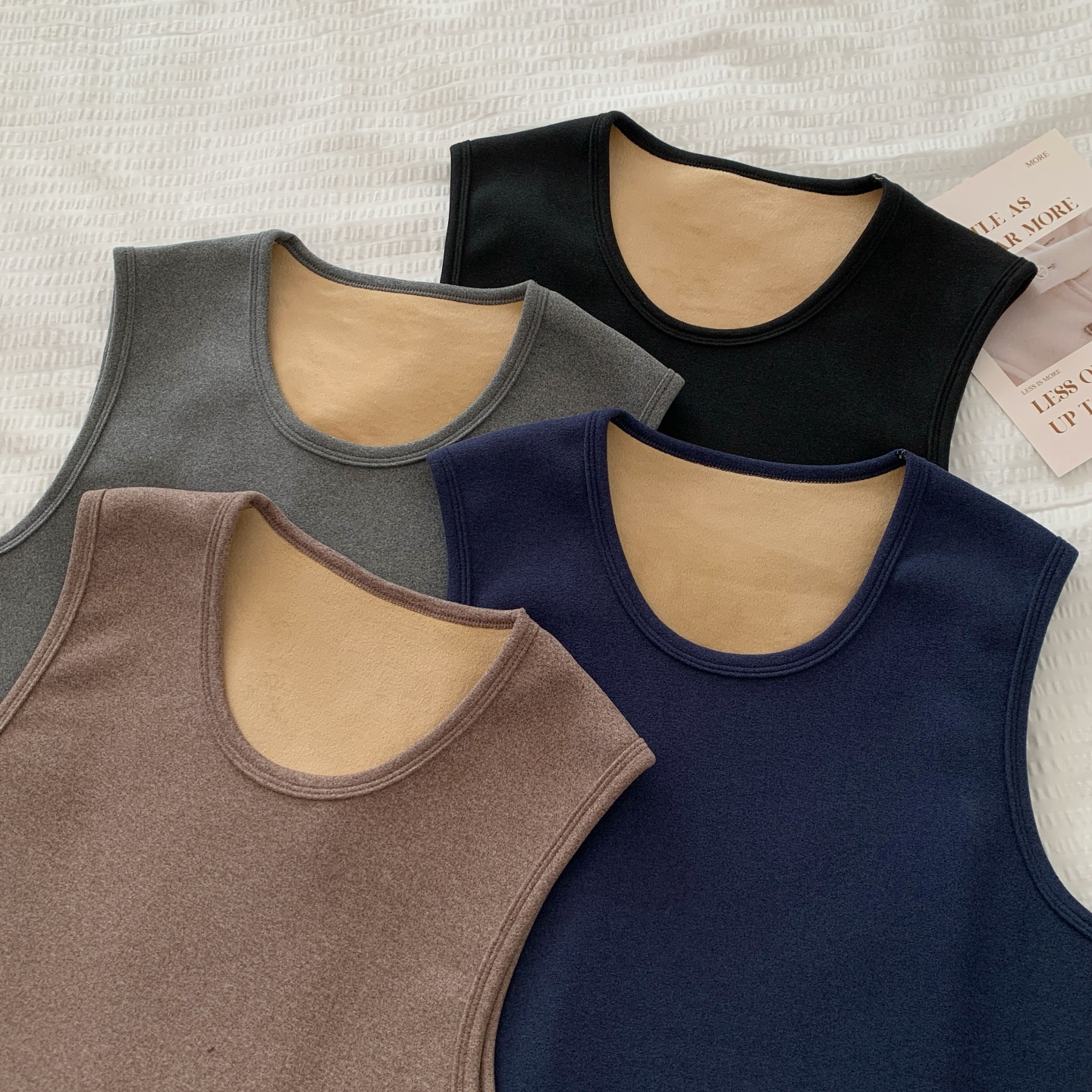 冬季男士加绒保暖背心