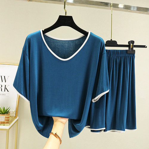 女士莫代尔家居服睡衣两件套