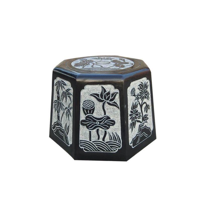 青石仿古井口家用石头井圈老式户外井台井盖石雕水井庭院装饰摆件