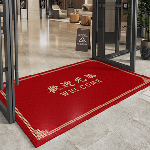 欢迎光临门垫商用酒店大门口防滑地垫入户门迎宾进门地毯定制logo