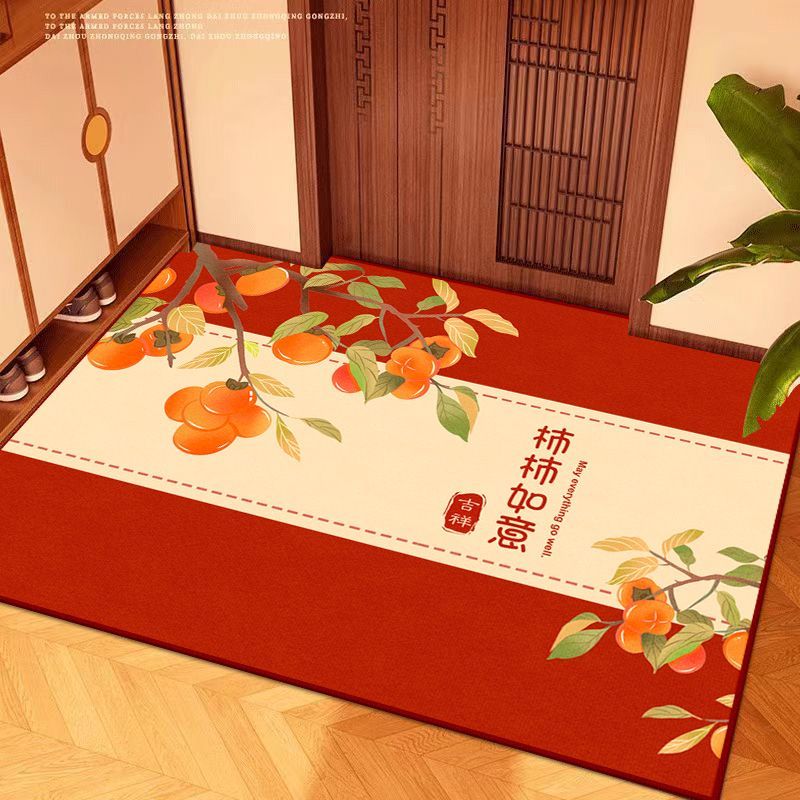 入户门地垫乔迁门口红进门门垫搬家入宅仪式用品脚垫布置专用地毯