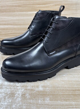 39.42.43男靴子冬季商务休闲高帮皮鞋男短筒真皮马丁靴